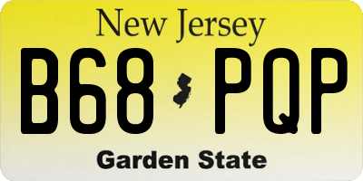 NJ license plate B68PQP