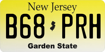 NJ license plate B68PRH