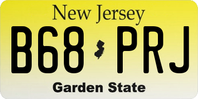 NJ license plate B68PRJ