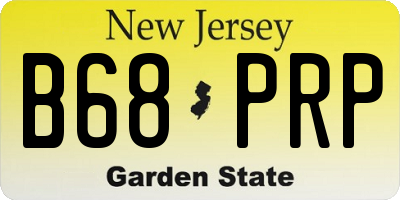 NJ license plate B68PRP