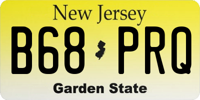NJ license plate B68PRQ