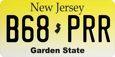 NJ license plate B68PRR
