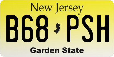 NJ license plate B68PSH