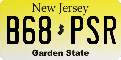 NJ license plate B68PSR