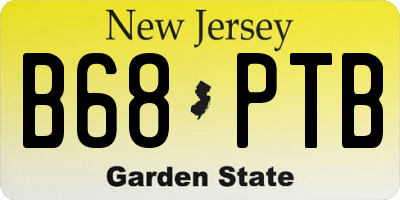 NJ license plate B68PTB