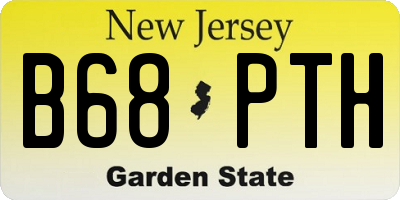 NJ license plate B68PTH