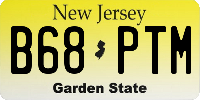 NJ license plate B68PTM