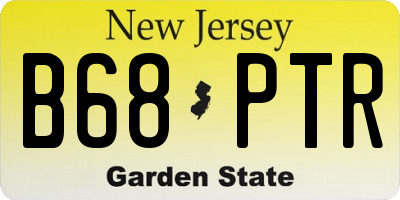NJ license plate B68PTR