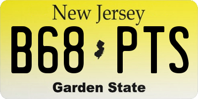 NJ license plate B68PTS