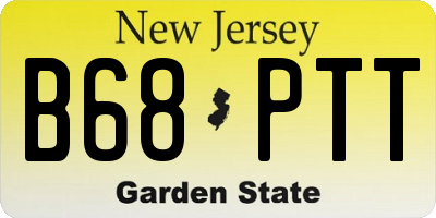 NJ license plate B68PTT