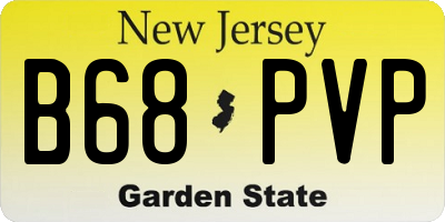 NJ license plate B68PVP