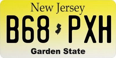 NJ license plate B68PXH