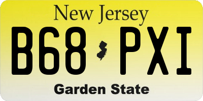NJ license plate B68PXI