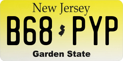 NJ license plate B68PYP