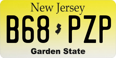 NJ license plate B68PZP