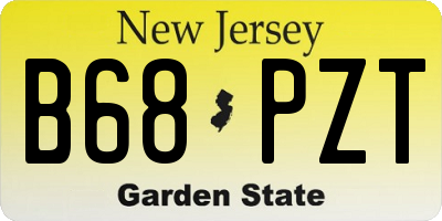 NJ license plate B68PZT