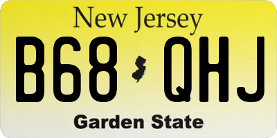 NJ license plate B68QHJ