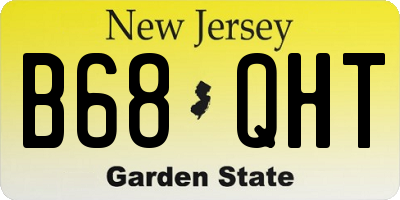 NJ license plate B68QHT