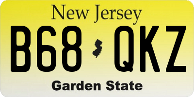NJ license plate B68QKZ