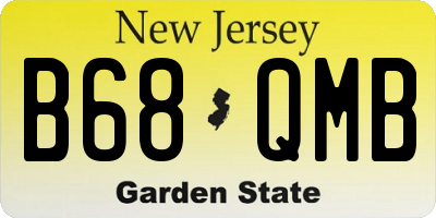 NJ license plate B68QMB