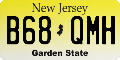NJ license plate B68QMH
