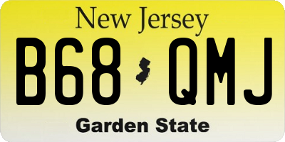 NJ license plate B68QMJ