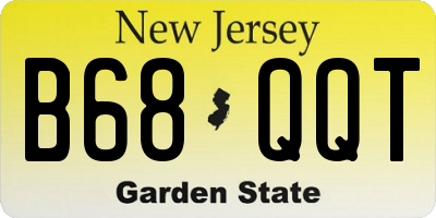 NJ license plate B68QQT