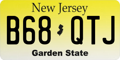 NJ license plate B68QTJ