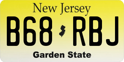 NJ license plate B68RBJ