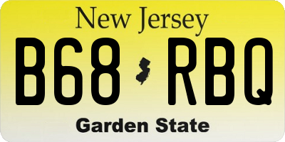 NJ license plate B68RBQ