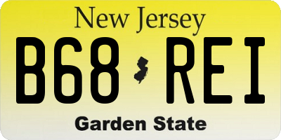 NJ license plate B68REI