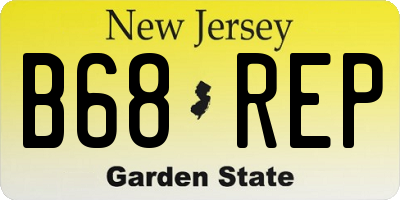 NJ license plate B68REP