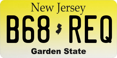 NJ license plate B68REQ