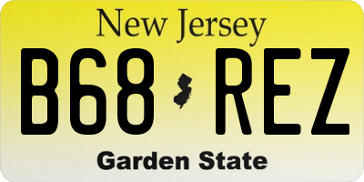 NJ license plate B68REZ