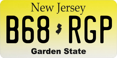 NJ license plate B68RGP