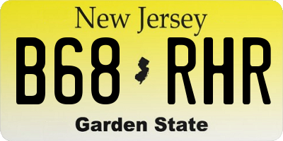 NJ license plate B68RHR