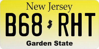 NJ license plate B68RHT