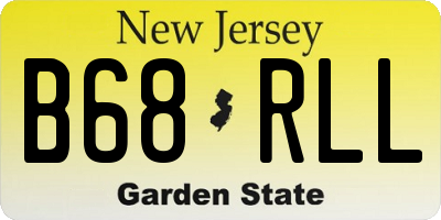 NJ license plate B68RLL