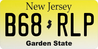 NJ license plate B68RLP