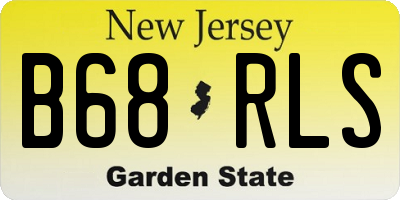 NJ license plate B68RLS