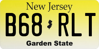 NJ license plate B68RLT