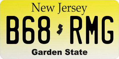 NJ license plate B68RMG