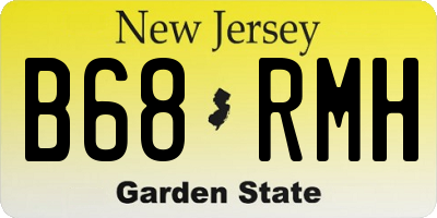 NJ license plate B68RMH