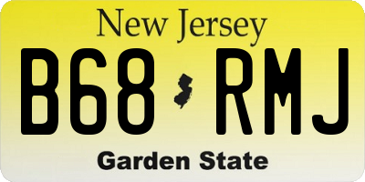 NJ license plate B68RMJ