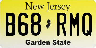 NJ license plate B68RMQ