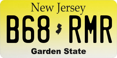 NJ license plate B68RMR