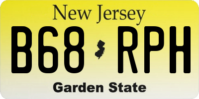 NJ license plate B68RPH