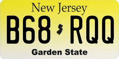 NJ license plate B68RQQ