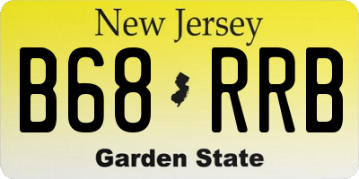 NJ license plate B68RRB