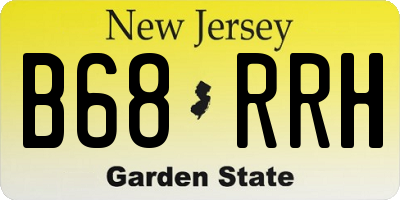 NJ license plate B68RRH